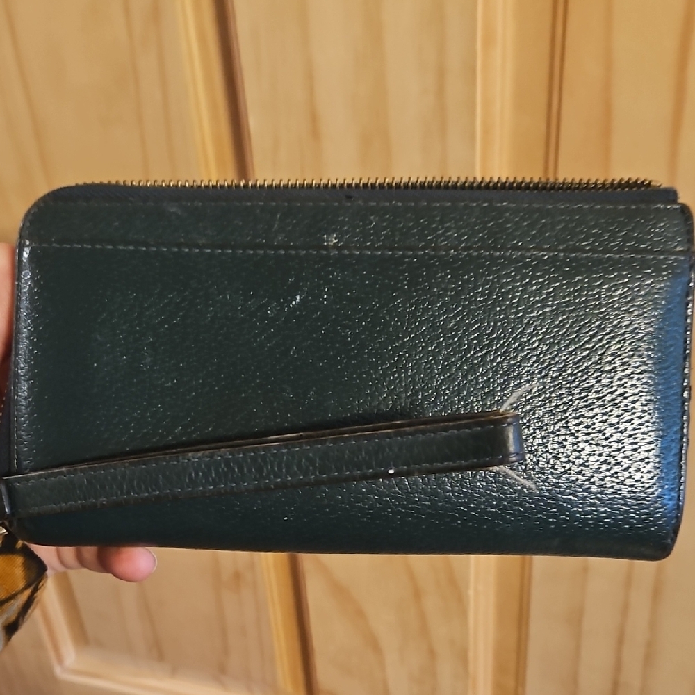 Kate Spade Dark Green Wristlet - Picture 2 of 4